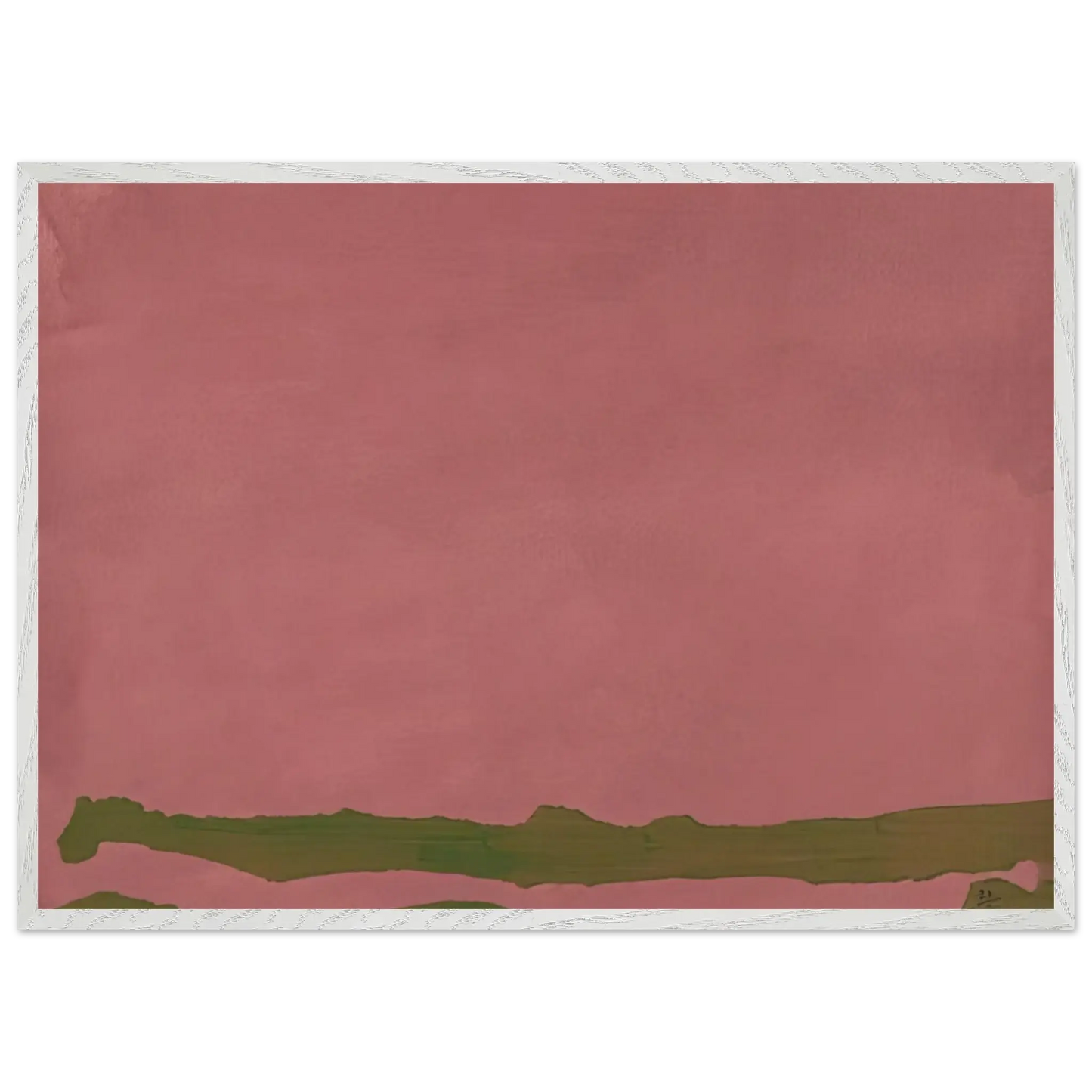 Helen Frankenthaler - Green Likes Mauve - 1970 Wall art - 40x50 cm / 16x20 Inches - Fine Art Poster - -