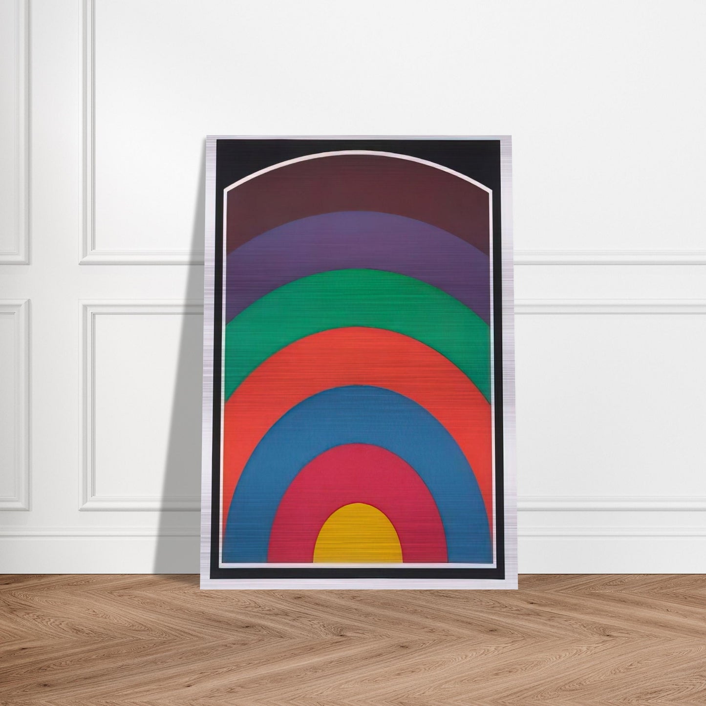 Arc Bands - Sol LeWitt Brushed Aluminum Print - 70x100 cm / 28x40 inches | Sol LeWitt Aluminum Print | Sol LeWitt Prints