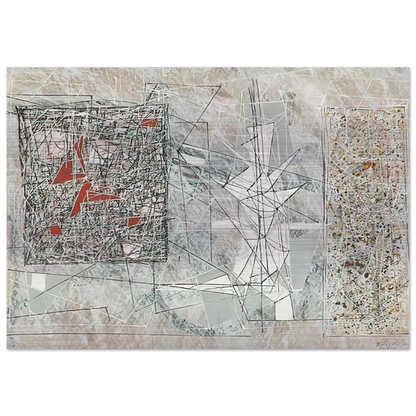 White Space - 1951 - Jimmy Ernst Brushed Aluminum Print - 70x100 cm / 28x40 inches | Jimmy Ernst Aluminum Print | Jimmy Ernst Prints
