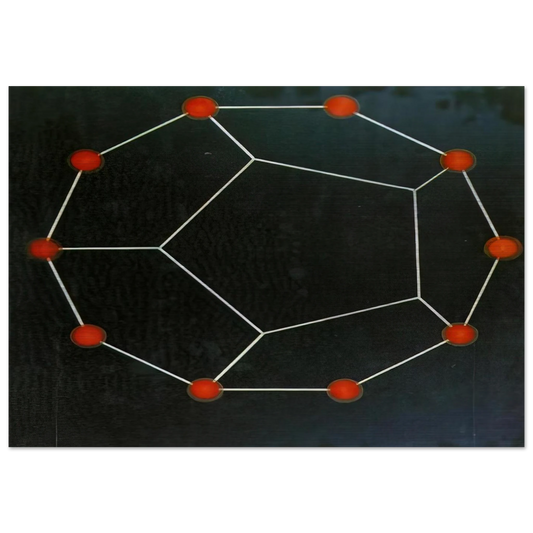 PENTAGONAL SARDANA 1 - Salvador Dali Brushed Aluminum Print - 70x100 cm / 28x40 inches | Salvador Dali Aluminum Print | Salvador Dali Prints