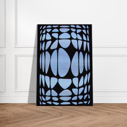 Yapoura - 1954 - Victor Vasarely Brushed Aluminum Print - 70x100 cm / 28x40 inches | Victor Vasarely Aluminum Print | Victor Vasarely Prints