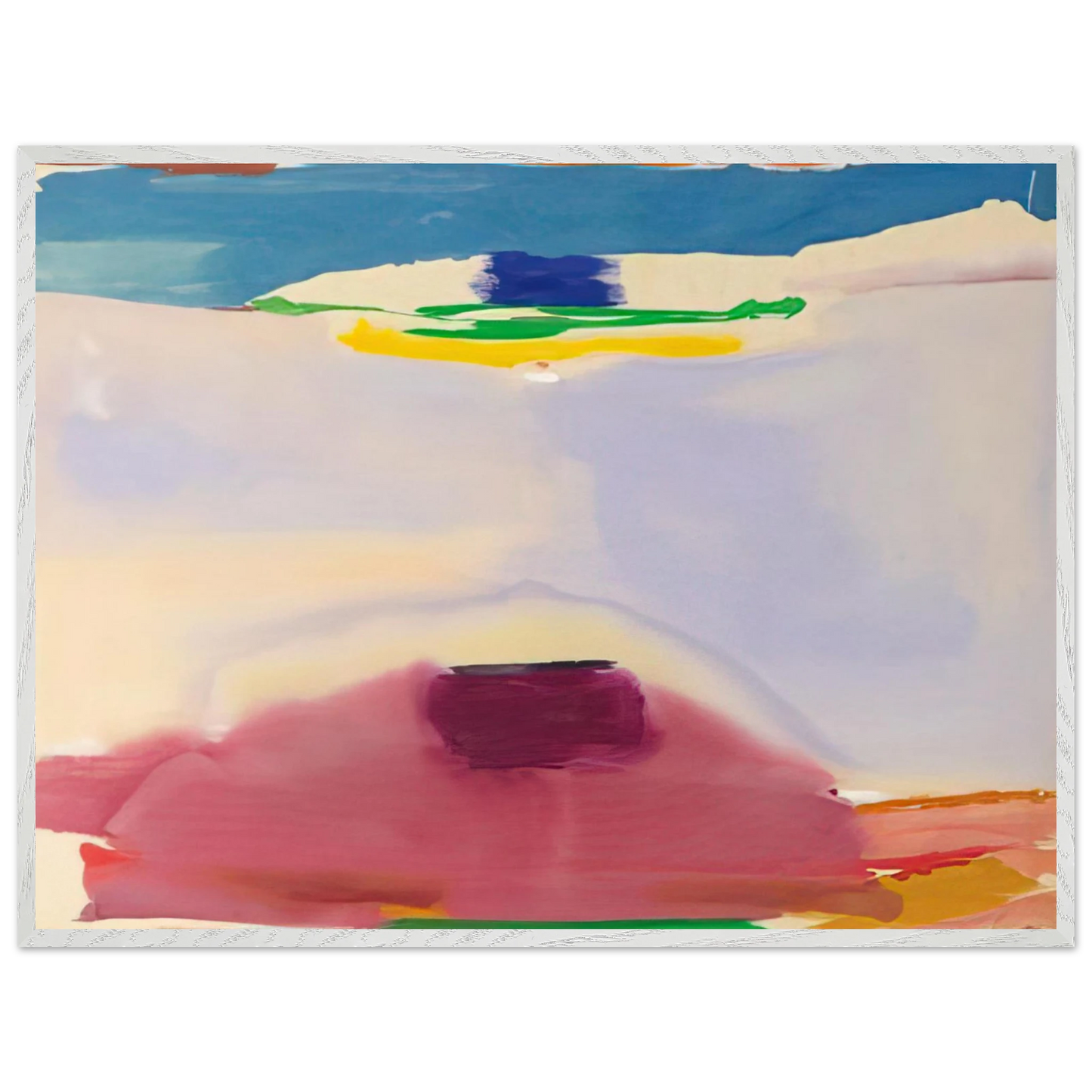 Helen Frankenthaler - Leveling - 1973 Wall art - 30x40 cm / 12x16 inches - Premium Wooden Framed Poster With Fine Art Paper-canvas - Wood frame