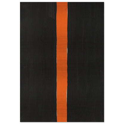 Untitled Black and Orange - 1988 - Gunther Forg Brushed Aluminum Print - 70x100 cm / 28x40 inches | Gunther Forg Aluminum Print | Gunther Forg Prints