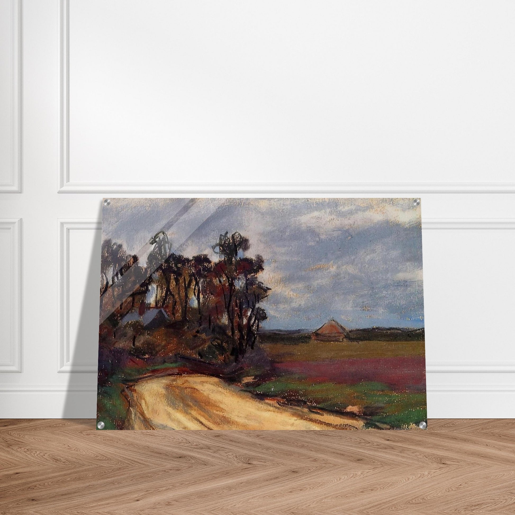 The Road and the House - claude monet Acrylic Print - 70x100 cm / 28x40″ inches | claude monet Wall Art | claude monet Prints