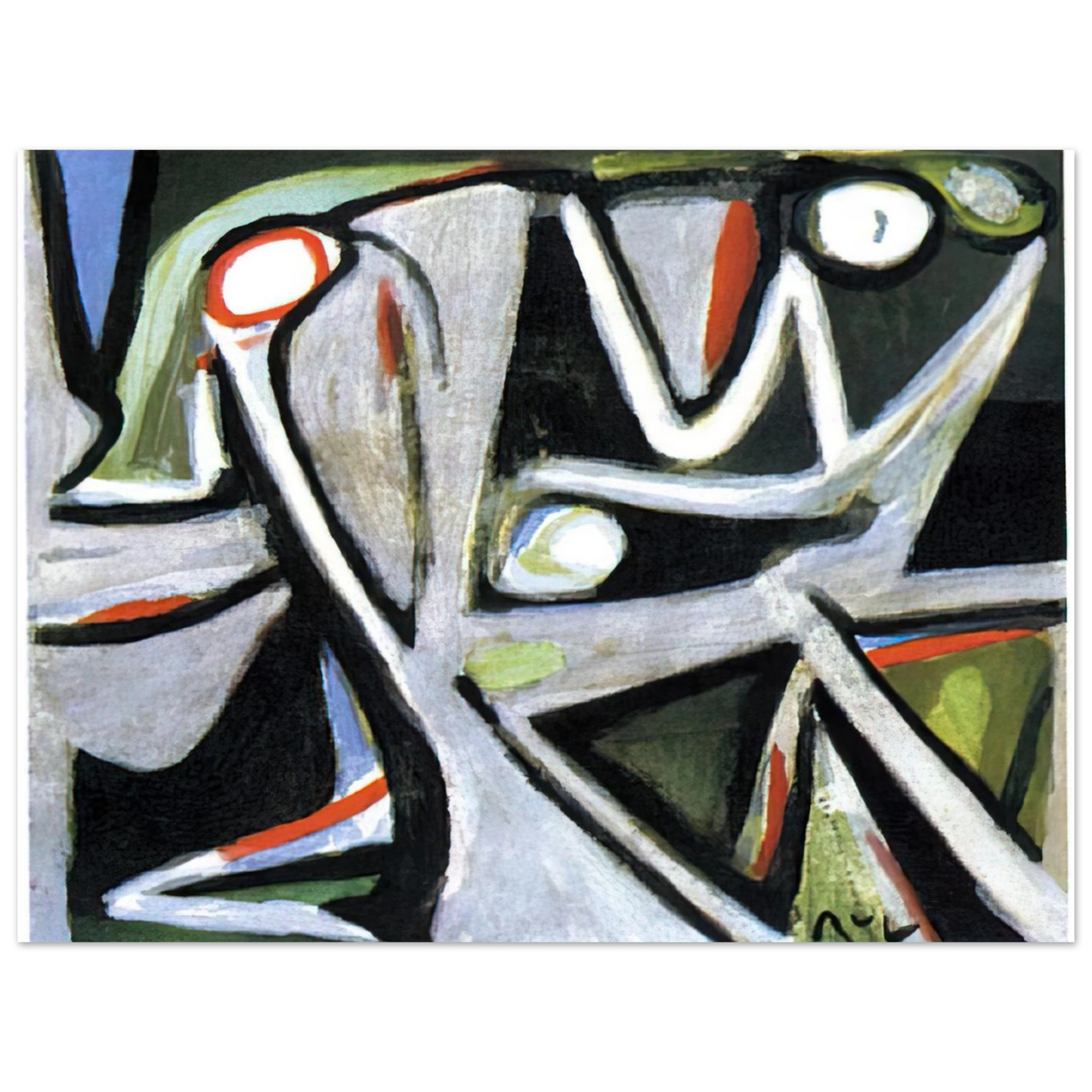 Bram van Velde - Desertique - 1981  75x100 cm / 30x40inches Fine Art Poster