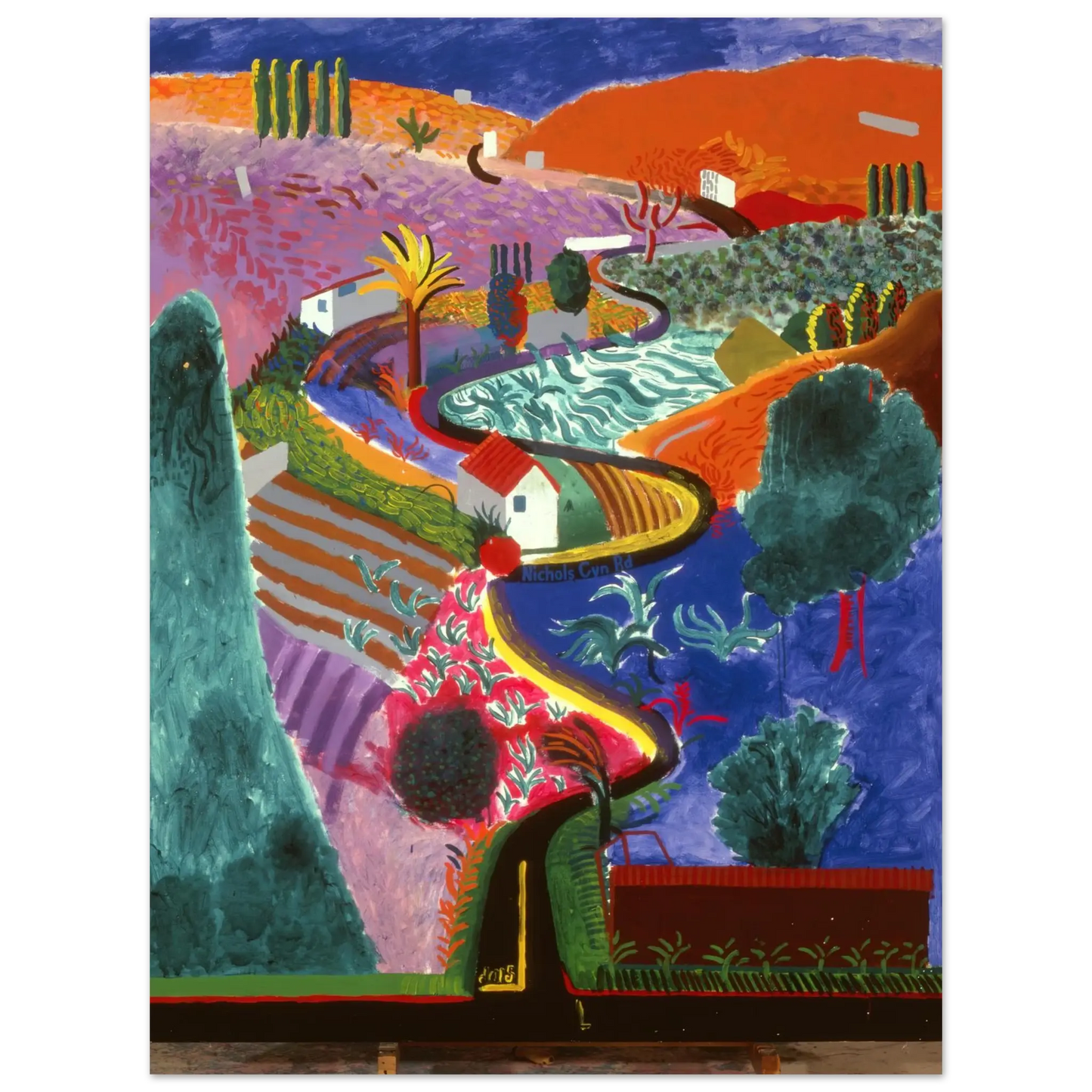 David Hockney - David Hockney Wall art - 30x40 cm / 12x16 inches - Premium Wooden Framed Poster With Fine Art Paper - Black frame