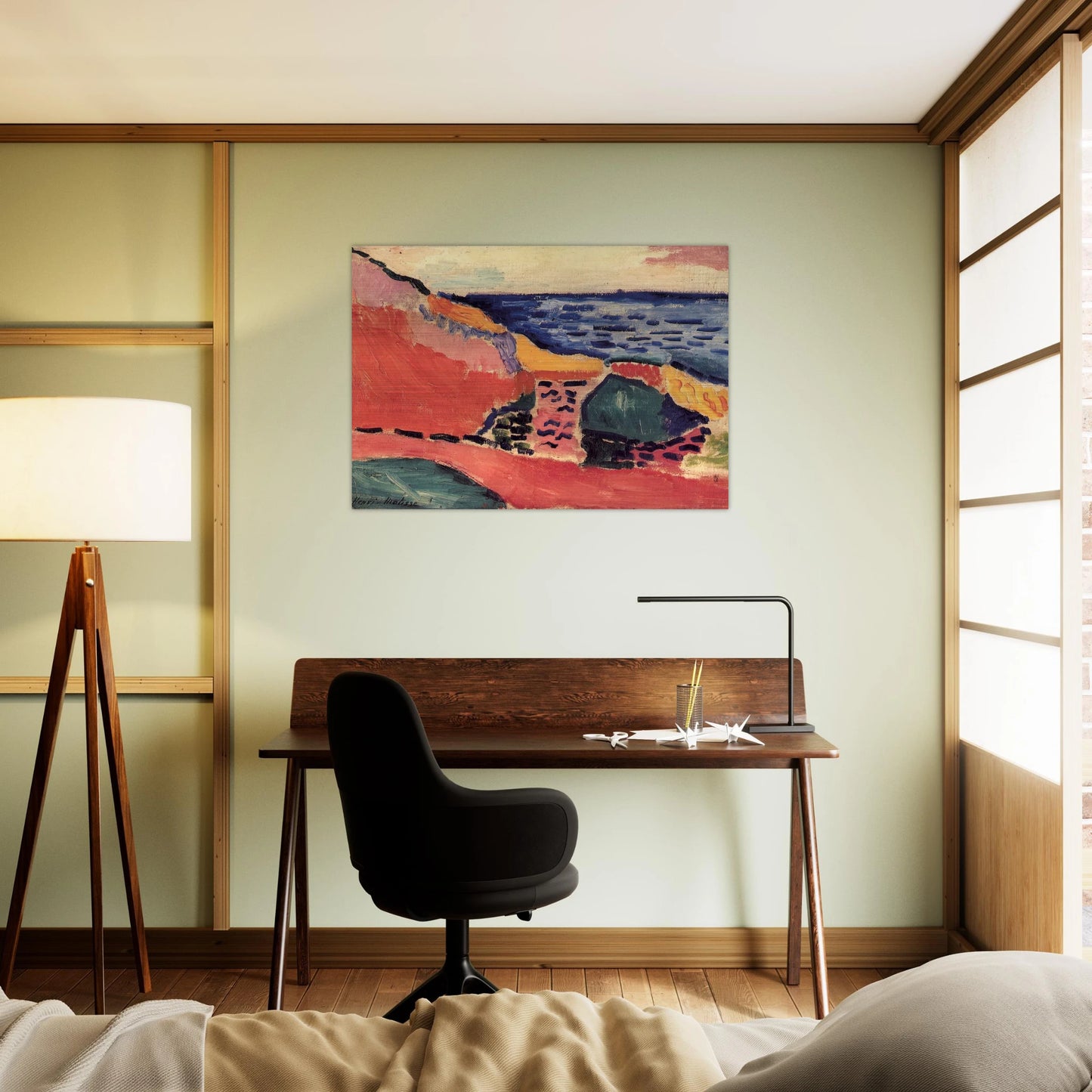 LA MOULADE COLLIOURE IN THE SUMMER 1905 - Henri Matisse Brushed Aluminum Print - 70x100 cm / 28x40 inches | Henri Matisse Aluminum Print | Henri Matisse Prints