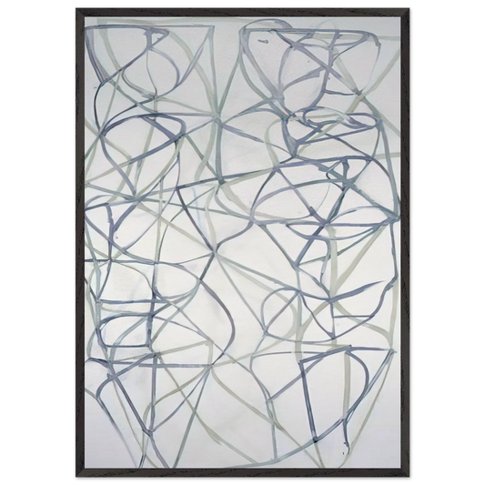 Couplet III - 1989 - Brice Marden 70x100 cm / 28x40 inches Framed Art Print – Black Wooden Frame