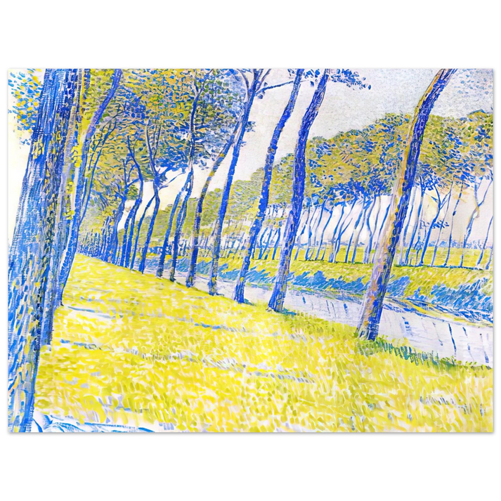 Theo van Rysselberghe - CANAL IN FLANDERS 1894  75x100 cm / 30x40inches Fine Art Poster
