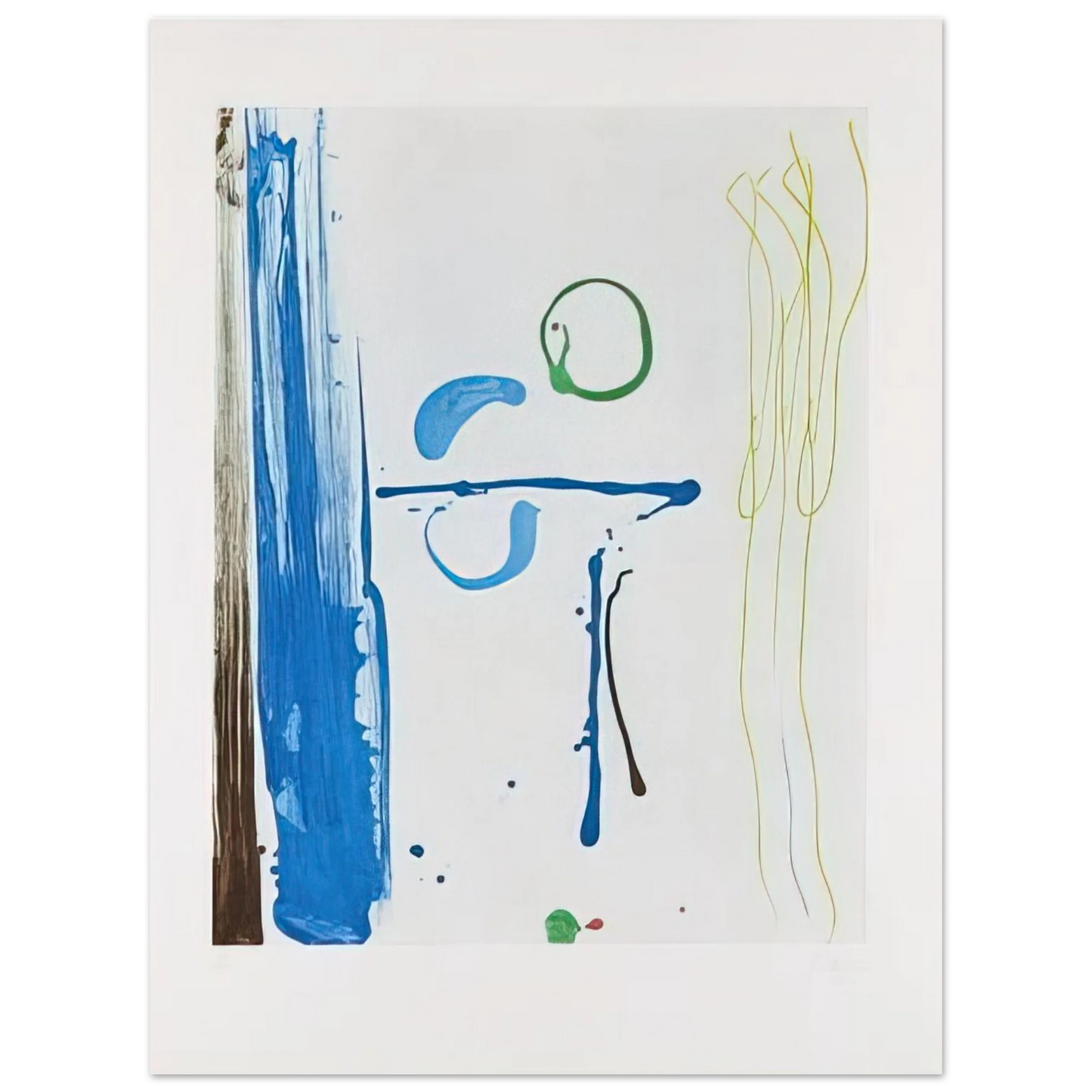 Helen Frankenthaler - Sunshine After Rain - 1987 Wall art - 40x60 cm / 16x24 inches - Premium Wooden Framed Poster With Fine Art Paper-canvas - Wood frame