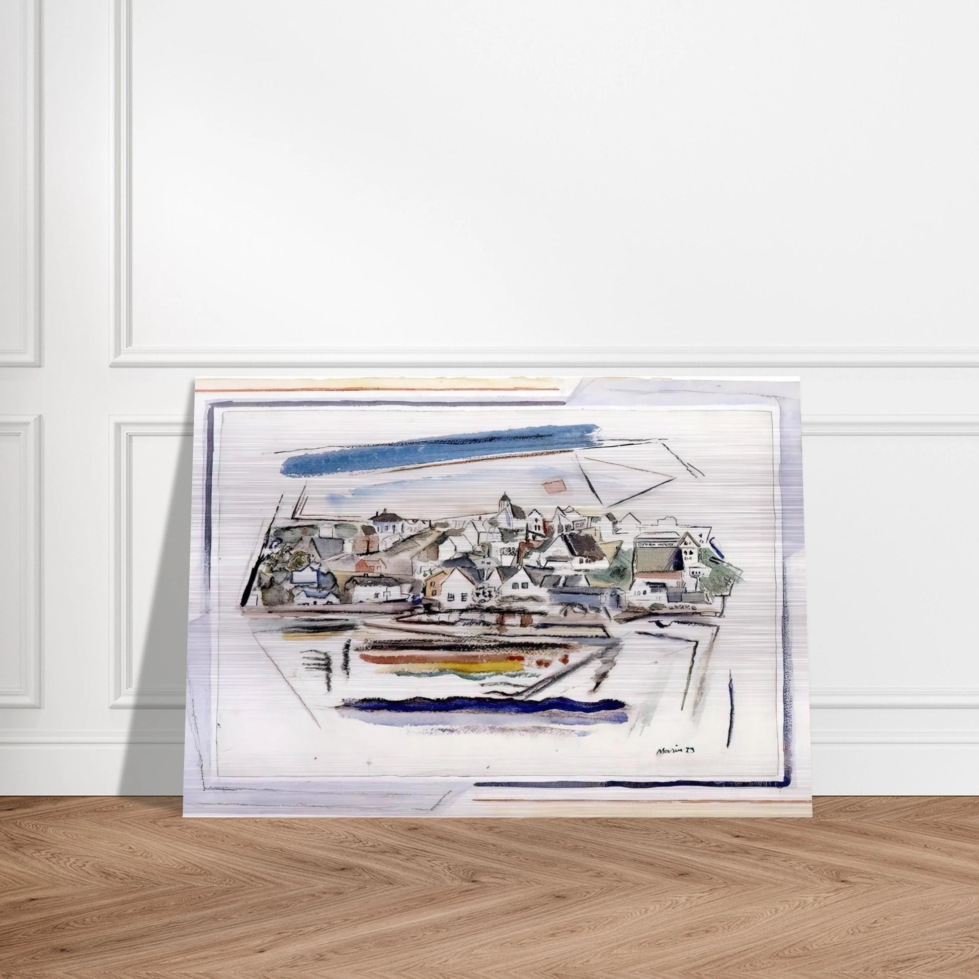 Stonington Maine - 1923 - John Marin Brushed Aluminum Print - 70x100 cm / 28x40 inches | John Marin Aluminum Print | John Marin Prints