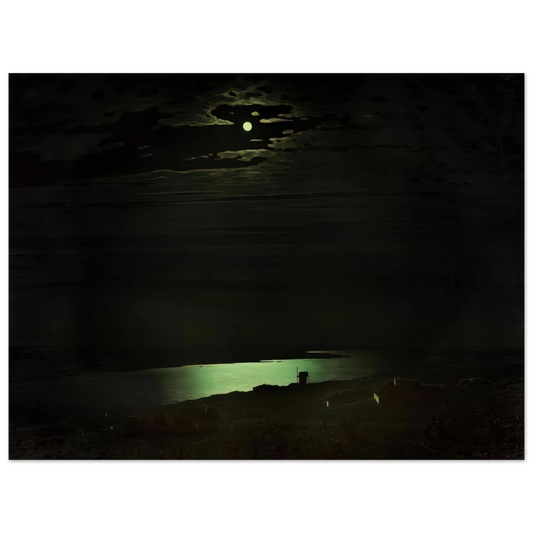 Arkhyp Kuindzhi - Moonlight Night on the Dnieper  75x100 cm / 30x40inches Fine Art Poster