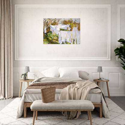 La Biancheria - John Singer Sargent Acrylic Print - 70x100 cm / 28x40″ inches | John Singer Sargent Wall Art | John Singer Sargent Prints