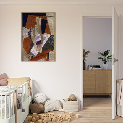 BOTTLE - Juan Gris Brushed Aluminum Print - 70x100 cm / 28x40 inches | Juan Gris Aluminum Print | Juan Gris Prints
