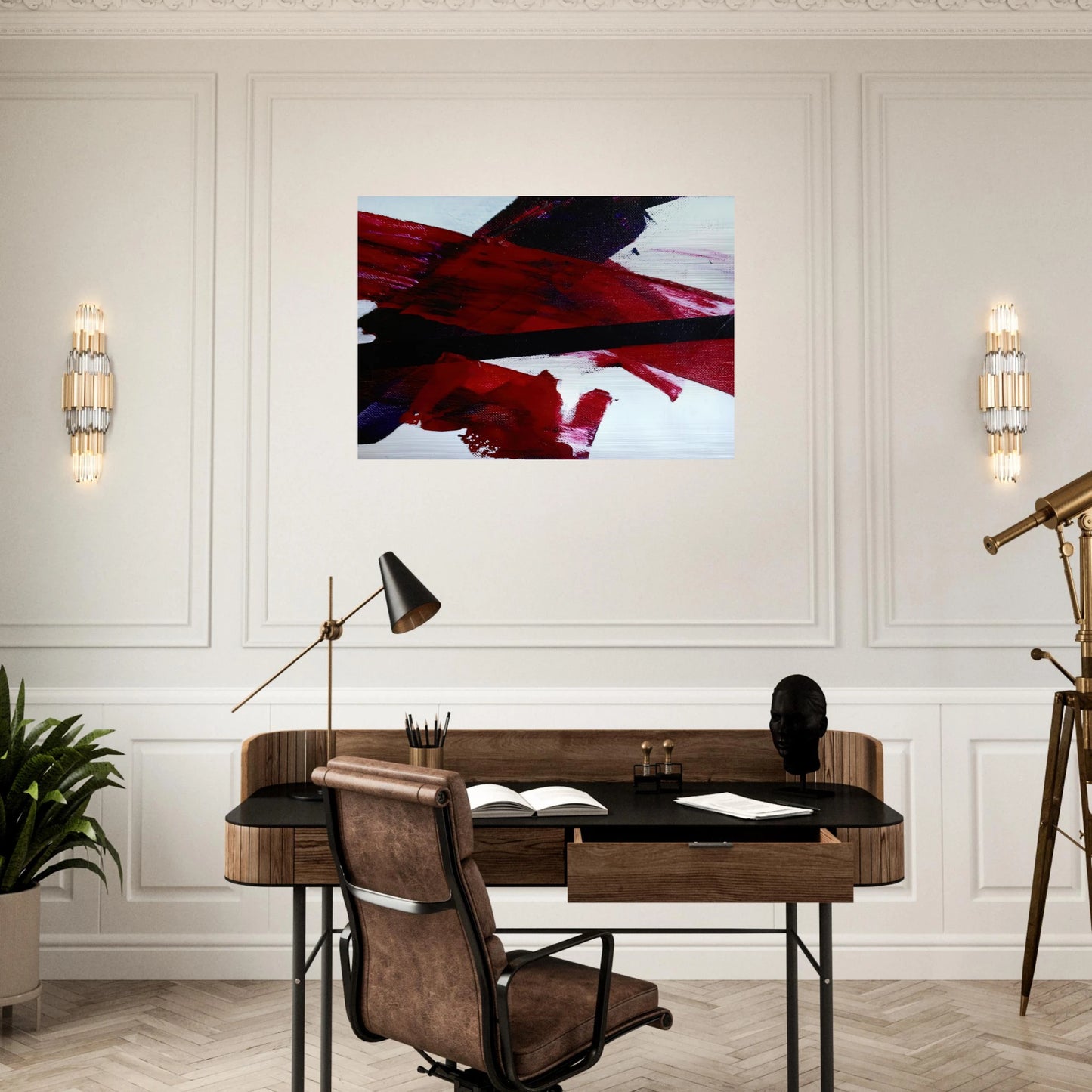 UNTITLED NR 2316 2006 - Luis Feito Brushed Aluminum Print - 70x100 cm / 28x40 inches | Luis Feito Aluminum Print | Luis Feito Prints