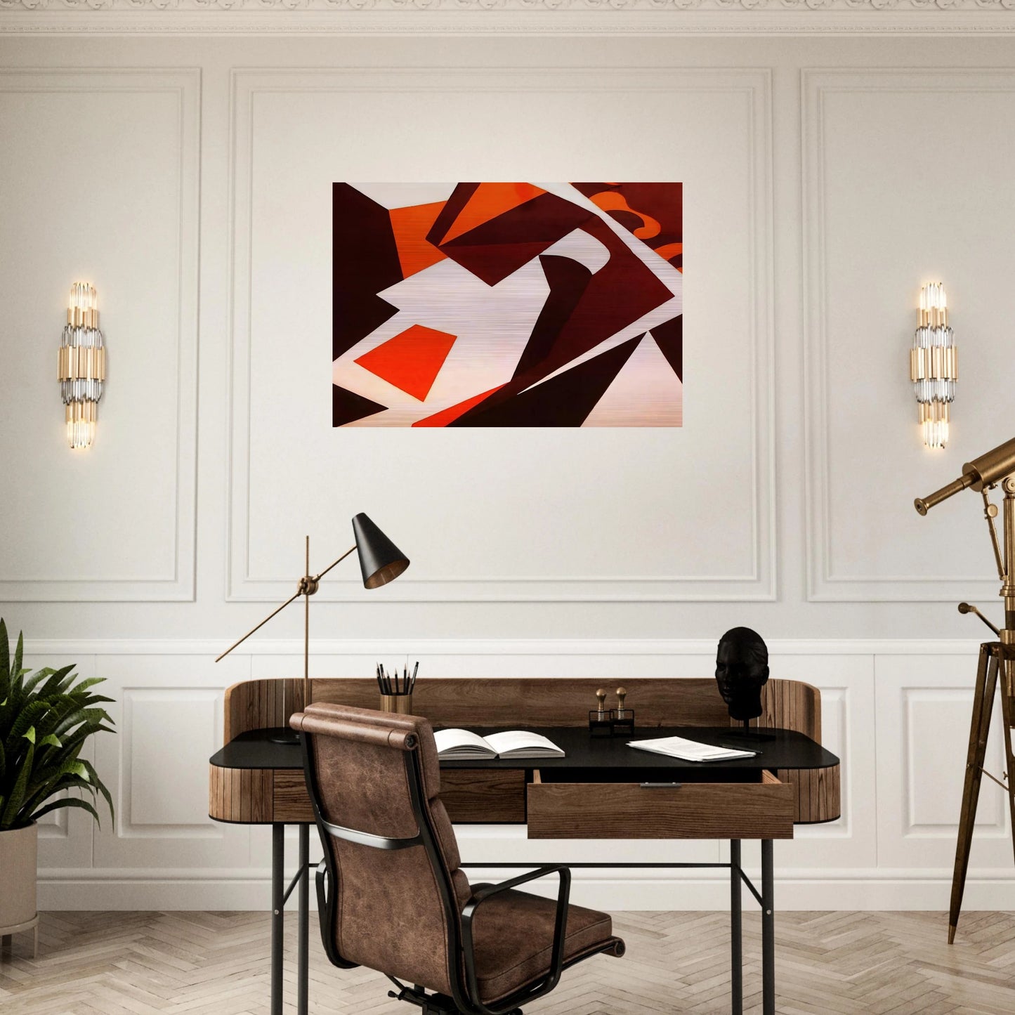 Geometric Forms - Jean Arp Brushed Aluminum Print - 70x100 cm / 28x40 inches | Jean Arp Aluminum Print | Jean Arp Prints