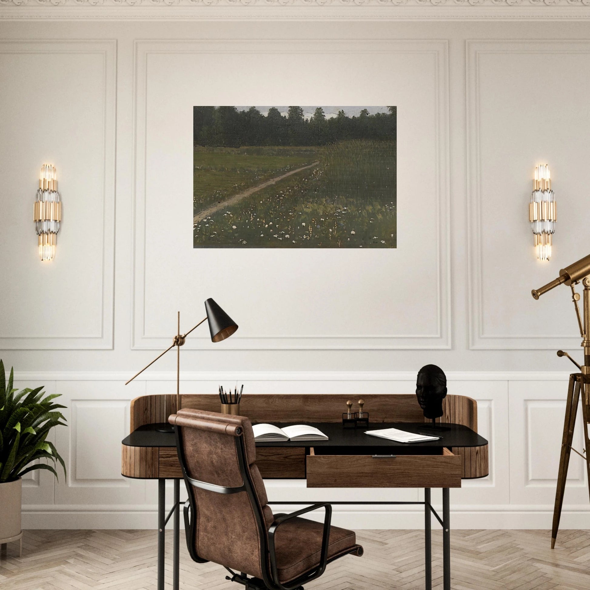 Forest Glade - Arkhyp Kuindzhi Brushed Aluminum Print - 70x100 cm / 28x40 inches | Arkhyp Kuindzhi Aluminum Print | Arkhyp Kuindzhi Prints