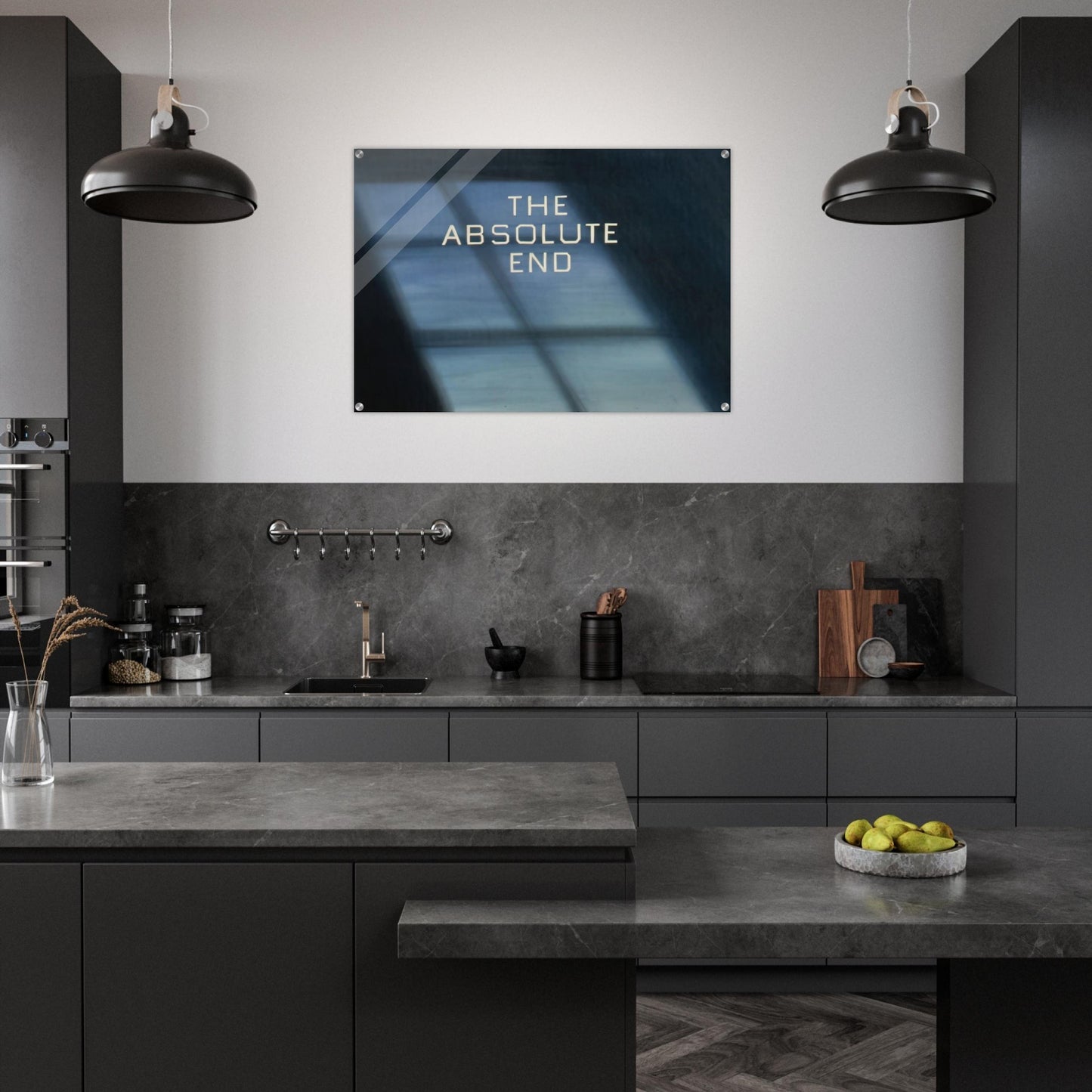 THE ABSOLUTE END 1982 - Edward Ruscha Acrylic Print - 70x100 cm / 28x40″ inches | Edward Ruscha Wall Art | Edward Ruscha Prints
