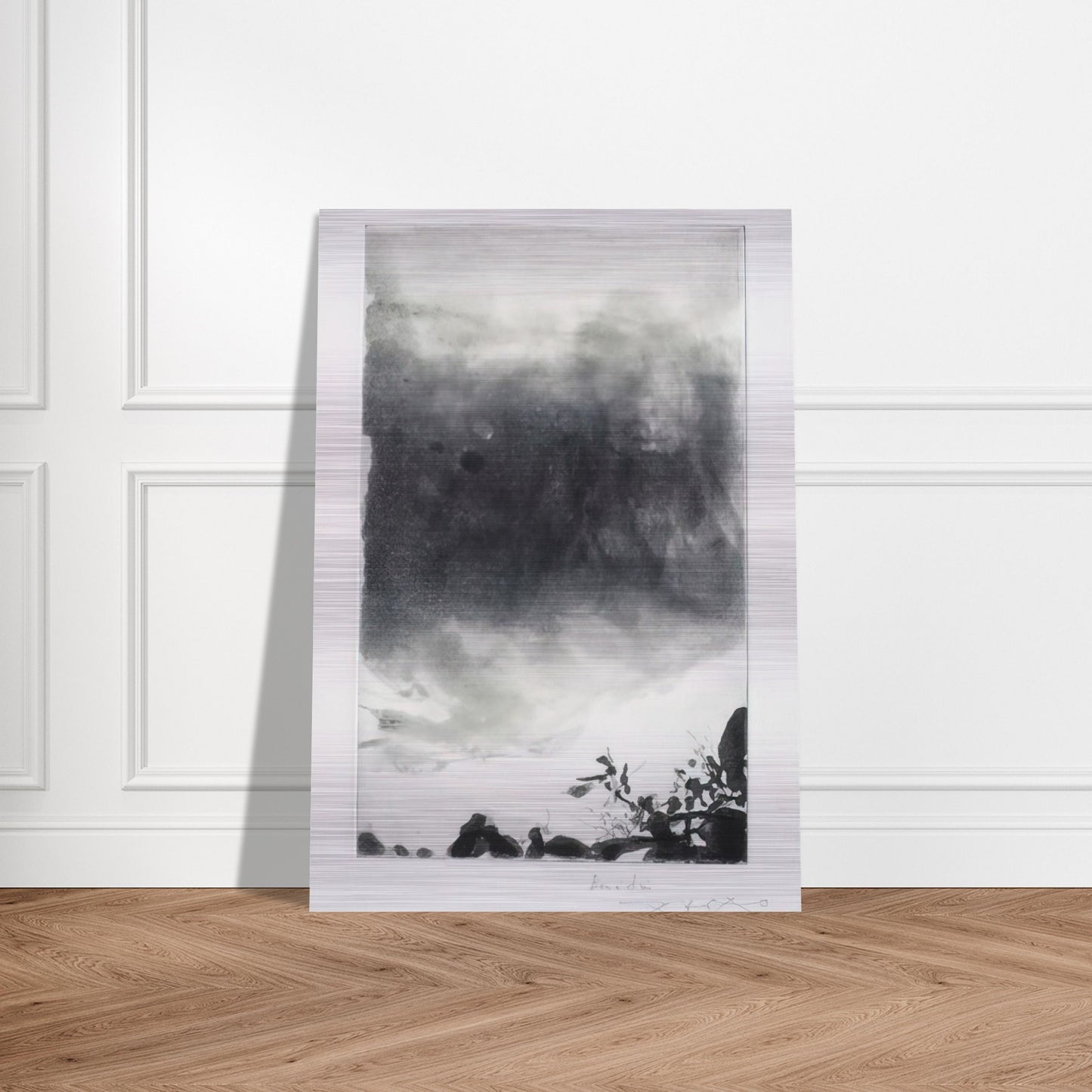 PROUSTIANA 1991 - Zao Wou-Ki Brushed Aluminum Print - 70x100 cm / 28x40 inches | Zao Wou-Ki Aluminum Print | Zao Wou-Ki Prints