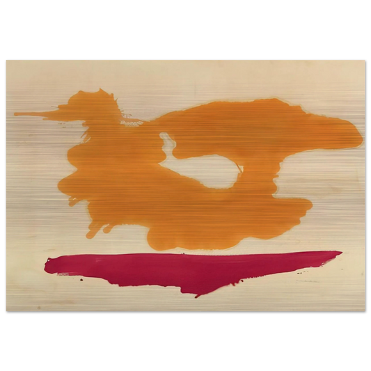 Only Orange - 1963 - Helen Frankenthaler Brushed Aluminum Print - 70x100 cm / 28x40 inches | Helen Frankenthaler Aluminum Print | Helen Frankenthaler Prints