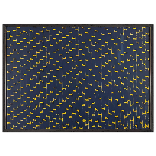 LATE NIGHT REFLECTIONS 1972 - Alma Woodsey Thomas 70x100 cm / 28x40 inches Framed Art Print – Black Wooden Frame