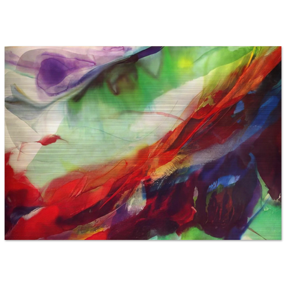 Phenomena Sun over the Hour Glass - 1966 - Paul Jenkins Brushed Aluminum Print - 70x100 cm / 28x40 inches | Paul Jenkins Aluminum Print | Paul Jenkins Prints