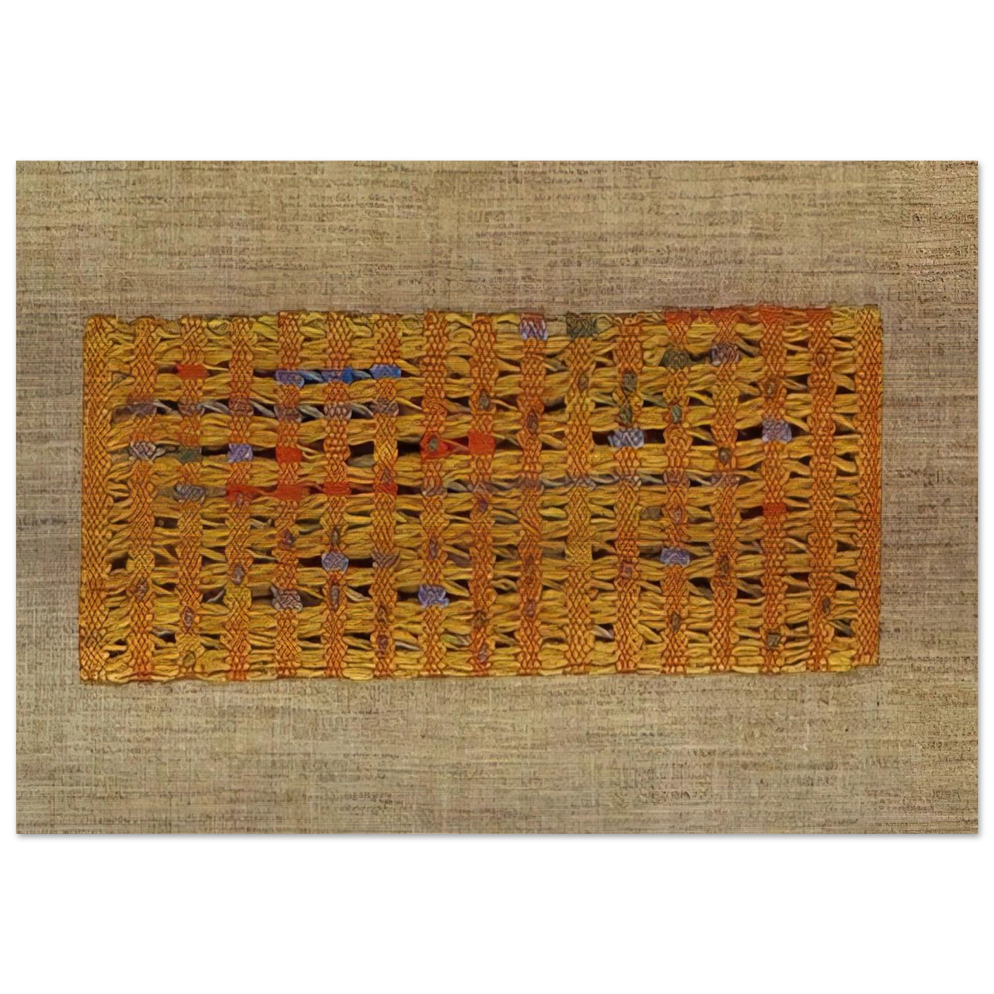 SUNNY 1965 - Anni Albers Brushed Aluminum Print - 70x100 cm / 28x40 inches | Anni Albers Aluminum Print | Anni Albers Prints