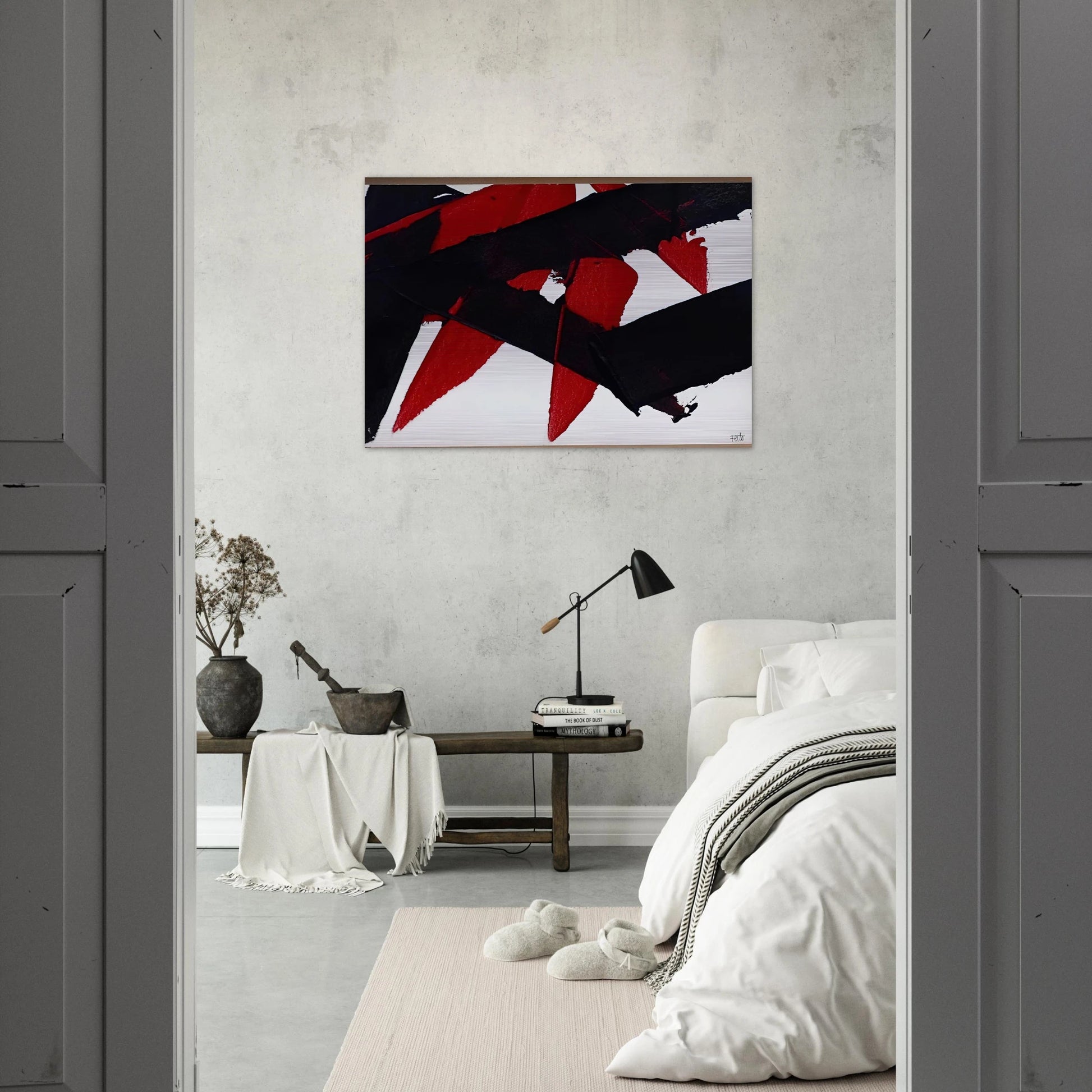 UNTITLED 2007 - Luis Feito Brushed Aluminum Print - 70x100 cm / 28x40 inches | Luis Feito Aluminum Print | Luis Feito Prints