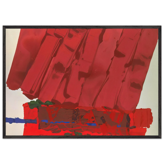 Flodden - 1978 - Albert Irvin 70x100 cm / 28x40 inches Framed Art Print – Black Wooden Frame