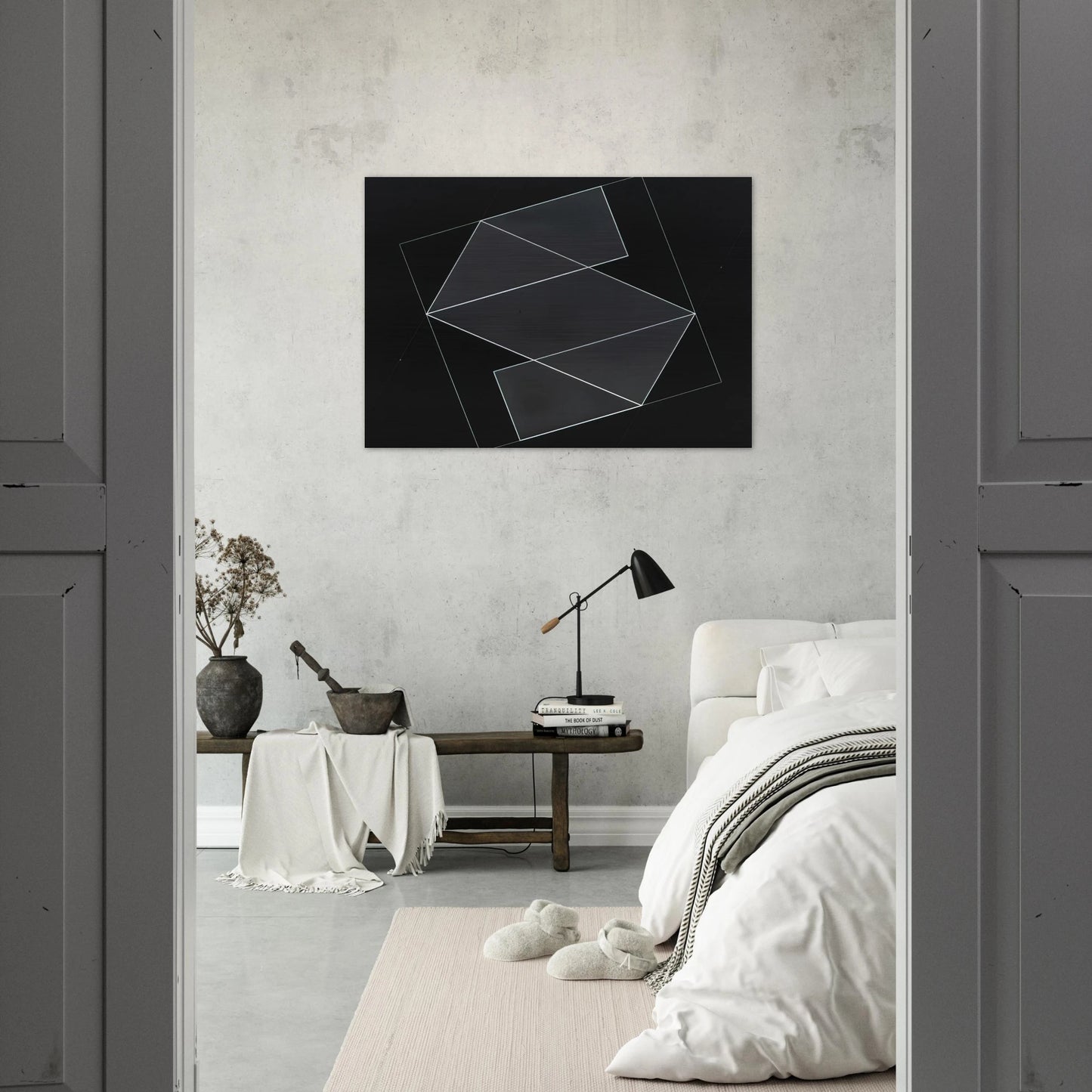 STRUCTURAL CONSTELLATION 1952 - Josef Albers Brushed Aluminum Print - 70x100 cm / 28x40 inches | Josef Albers Aluminum Print | Josef Albers Prints
