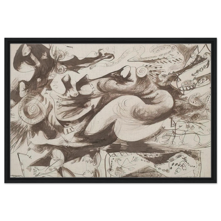 UNTITLED O CONNOR THAW 770 - Jackson Pollock Framed Canvas Print