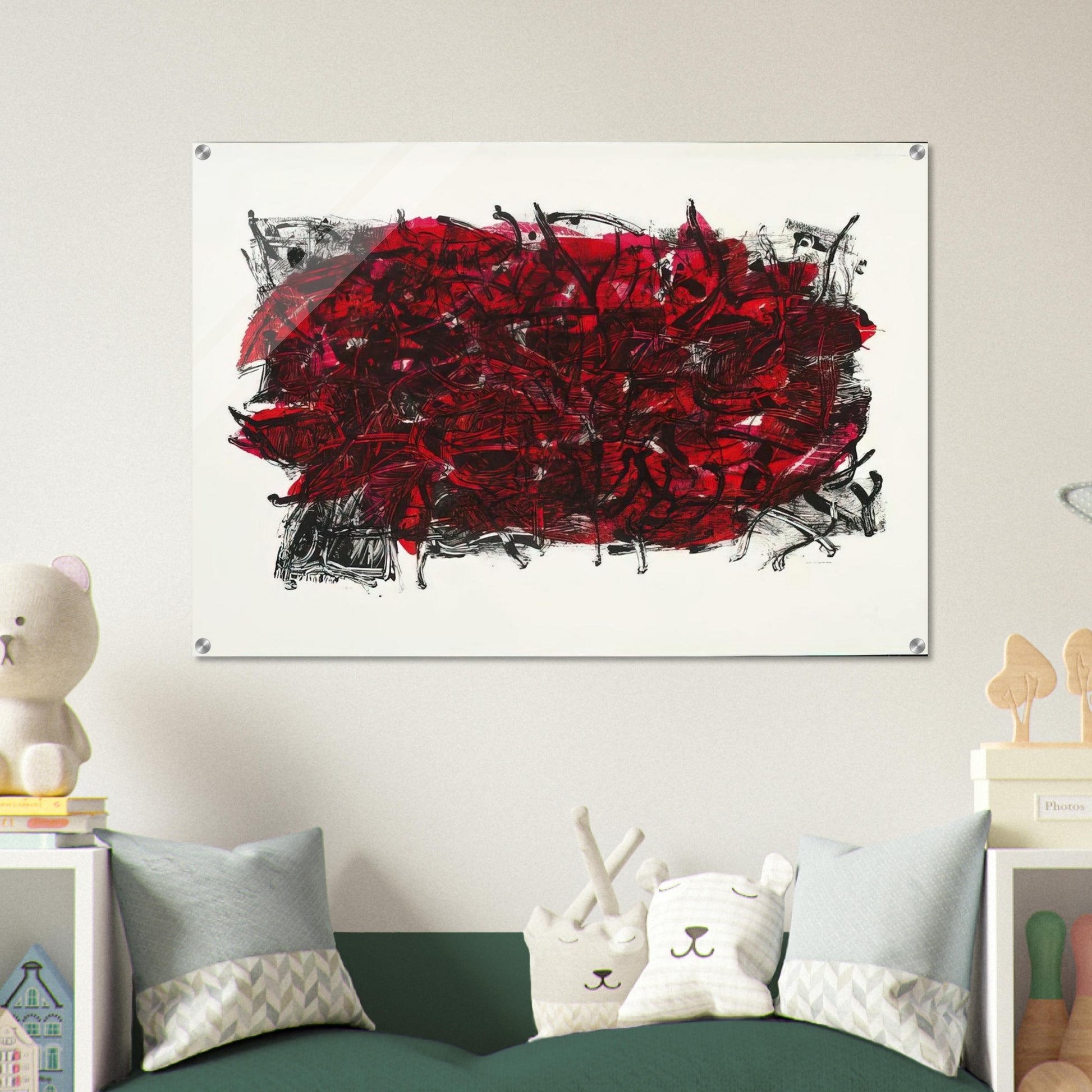 Leaves III 1967 - Jean-Paul Riopelle Acrylic Print - 70x100 cm / 28x40″ inches