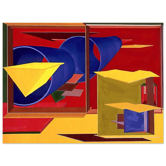 Al Held - Pachinko  75x100 cm / 30x40inches Fine Art Poster