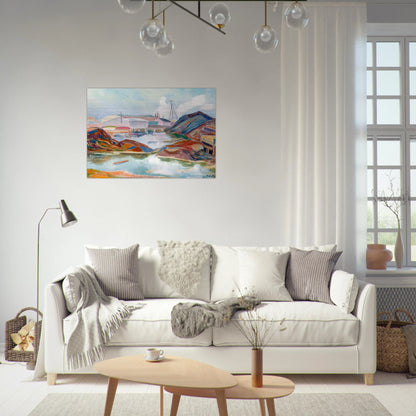 Edisviken - 1937 - Tove Jansson Brushed Aluminum Print - 70x100 cm / 28x40 inches | Tove Jansson Aluminum Print | Tove Jansson Prints