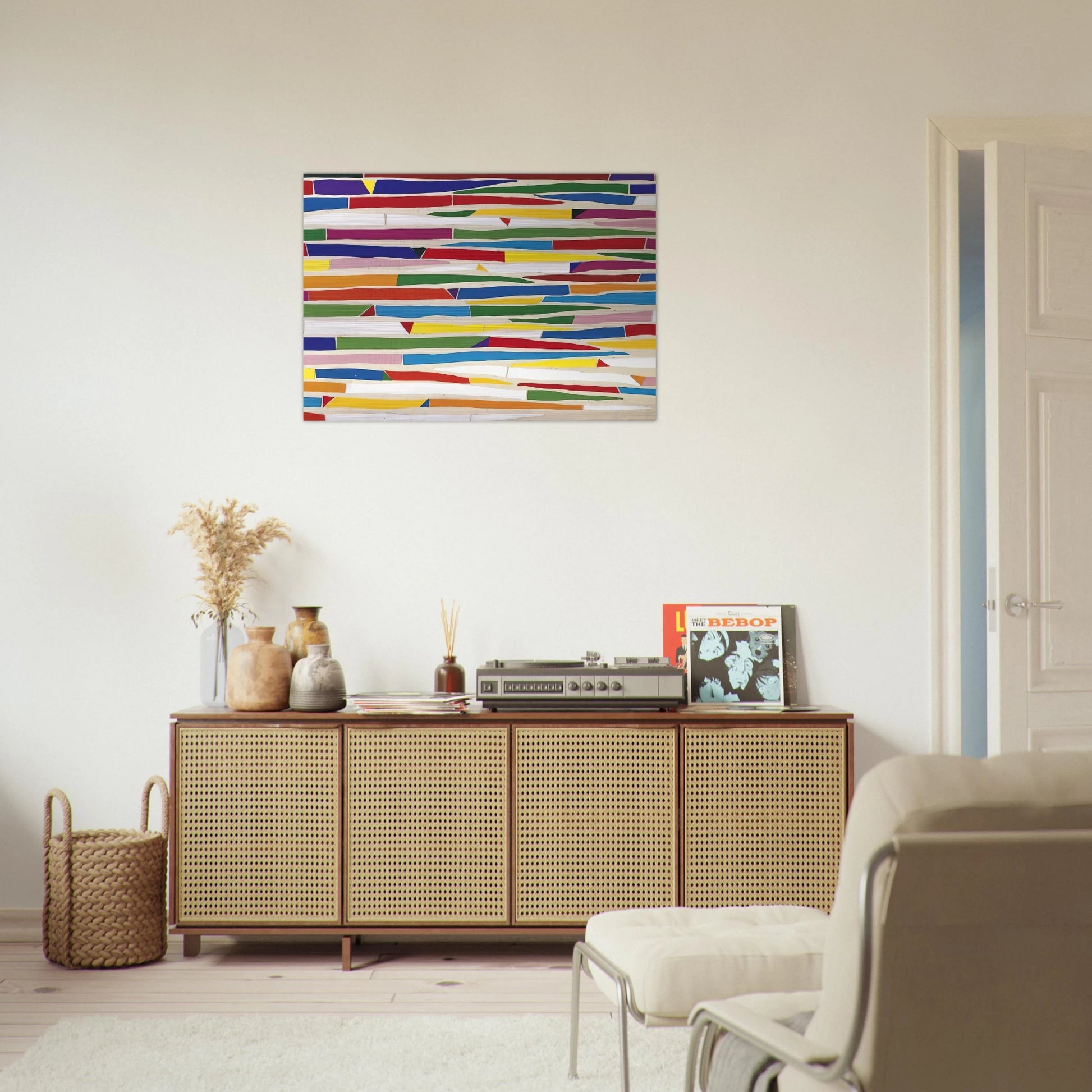 Composite - Color Field Painting - Piero Dorazio Brushed Aluminum Print - 70x100 cm / 28x40 inches | Piero Dorazio Aluminum Print | Piero Dorazio Prints