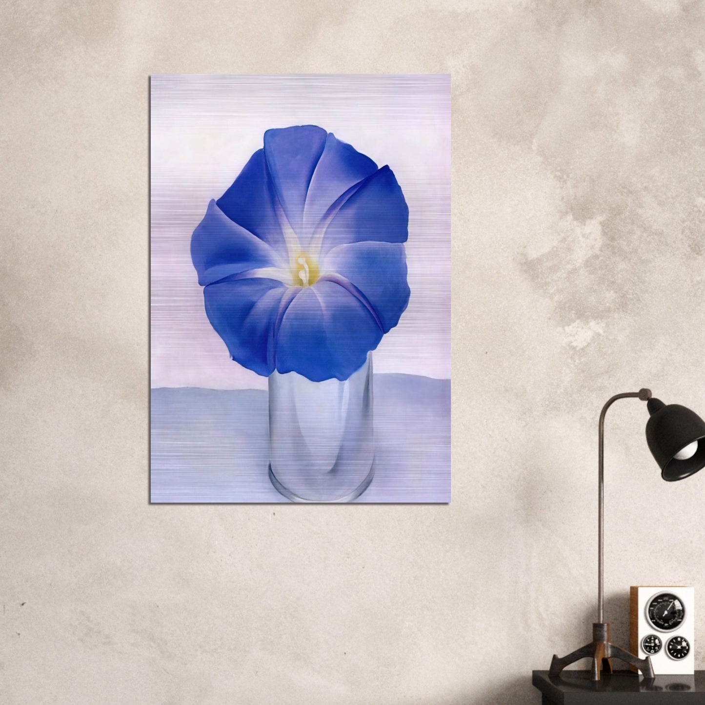 Blue Morning Glory - Georgia O'Keeffe Brushed Aluminum Print - 70x100 cm / 28x40 inches | Georgia O'Keeffe Aluminum Print | Georgia O'Keeffe Prints