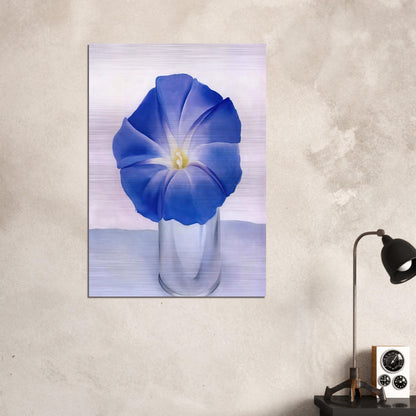 Blue Morning Glory - Georgia O'Keeffe Brushed Aluminum Print - 70x100 cm / 28x40 inches | Georgia O'Keeffe Aluminum Print | Georgia O'Keeffe Prints