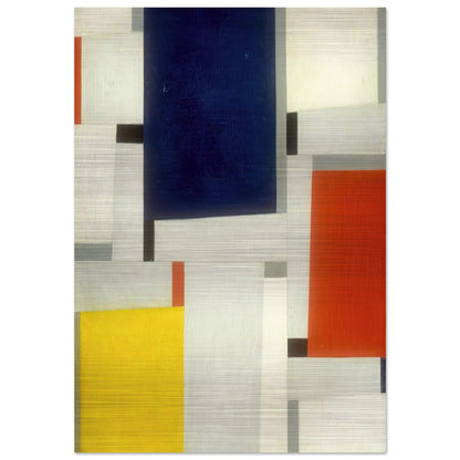 Relational Painting #64 - 1953 - Fritz Glarner Brushed Aluminum Print - 70x100 cm / 28x40 inches | Fritz Glarner Aluminum Print | Fritz Glarner Prints