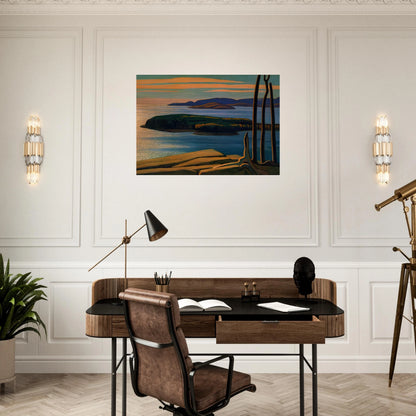 Afternoon Sun, Lake Superior - 1924 - Lawren Harris Brushed Aluminum Print - 70x100 cm / 28x40 inches | Lawren Harris Aluminum Print | Lawren Harris Prints