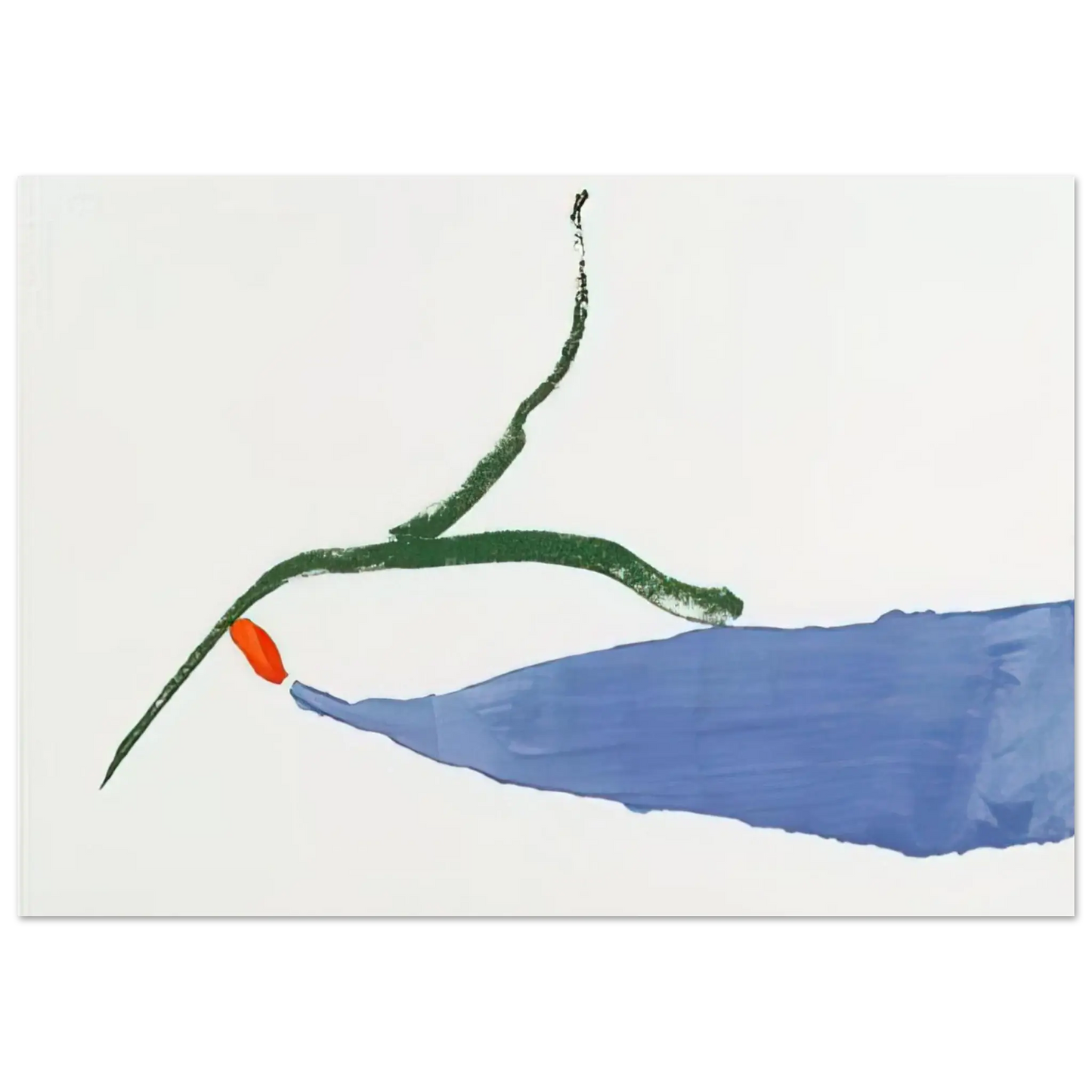 Helen Frankenthaler - A Little Zen - 1970 Wall art - A1 (59.4 x 84.1  cm) - Premium Wooden Framed Poster With Fine Art Paper - Black frame