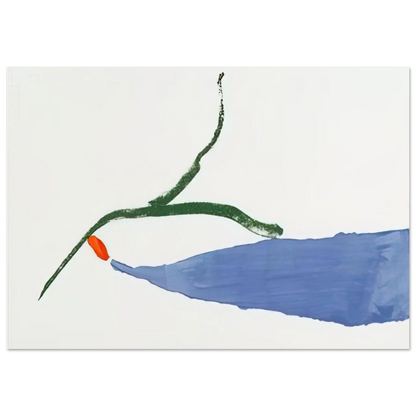 Helen Frankenthaler - A Little Zen - 1970 Wall art - A1 (59.4 x 84.1  cm) - Premium Wooden Framed Poster With Fine Art Paper - Black frame