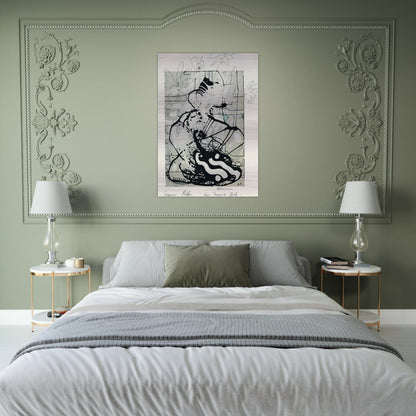 BLUMEN 1985 - Sigmar Polke Brushed Aluminum Print - 70x100 cm / 28x40 inches | Sigmar Polke Aluminum Print | Sigmar Polke Prints