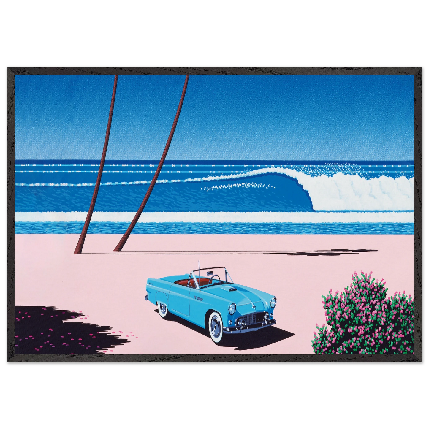 EXHIBITION - Hiroshi Nagai 70x100 cm / 28x40 inches Framed Art Print – Black Wooden Frame