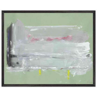 Helen Frankenthaler - Untitled - 1984 Wall art - 45x60 cm / 18x24 inches - Premium Wooden Framed Poster With Fine Art Paper-canvas - Black frame