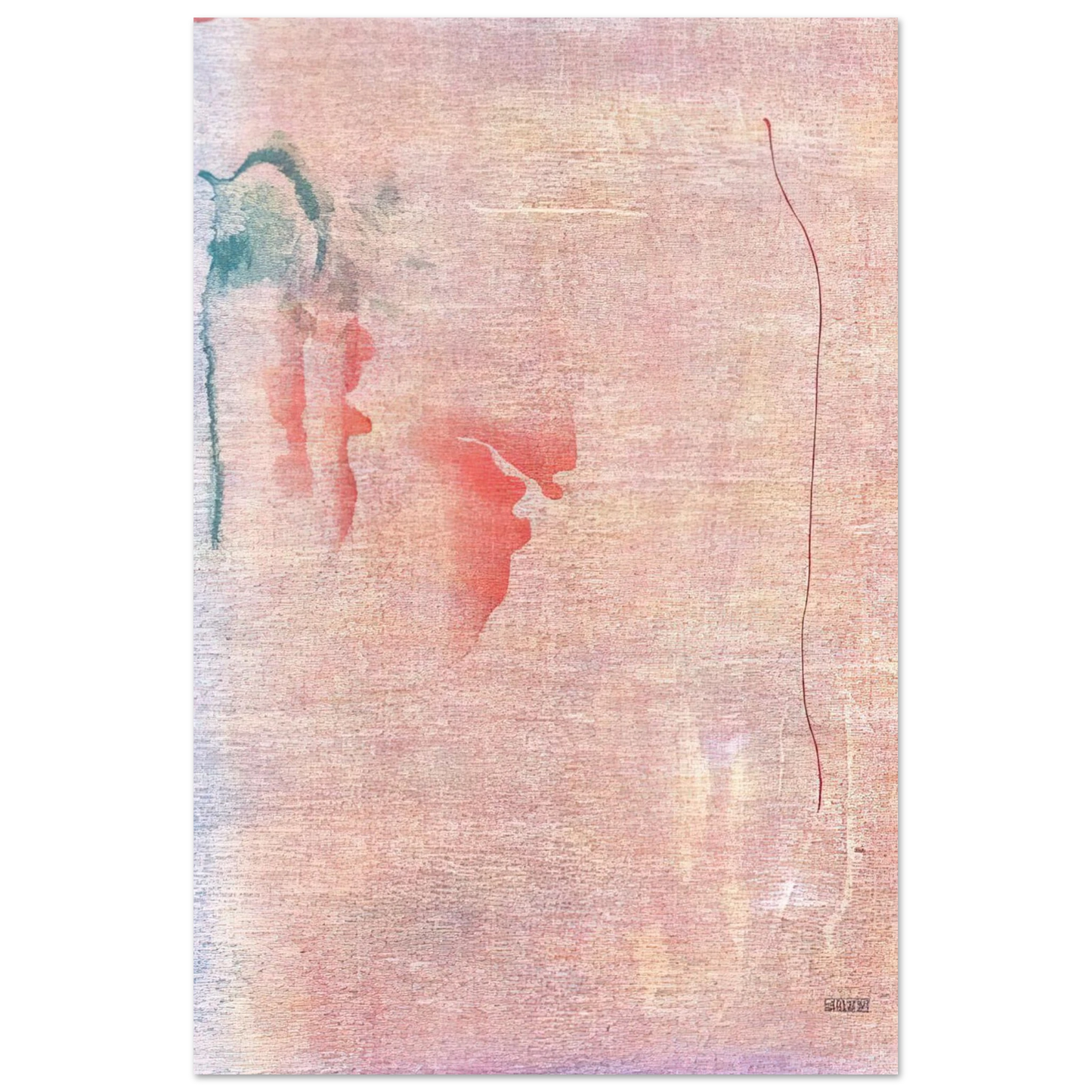 Helen Frankenthaler - Cedar Hill - 1983 Wall art - 20x25 cm / 8x10 inches - Fine Art Poster-canvas - -