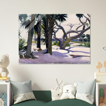Folly Beach, Charleston, South Carolina - Edward Hopper Acrylic Print - 70x100 cm / 28x40″ inches | Edward Hopper Wall Art | Edward Hopper Prints