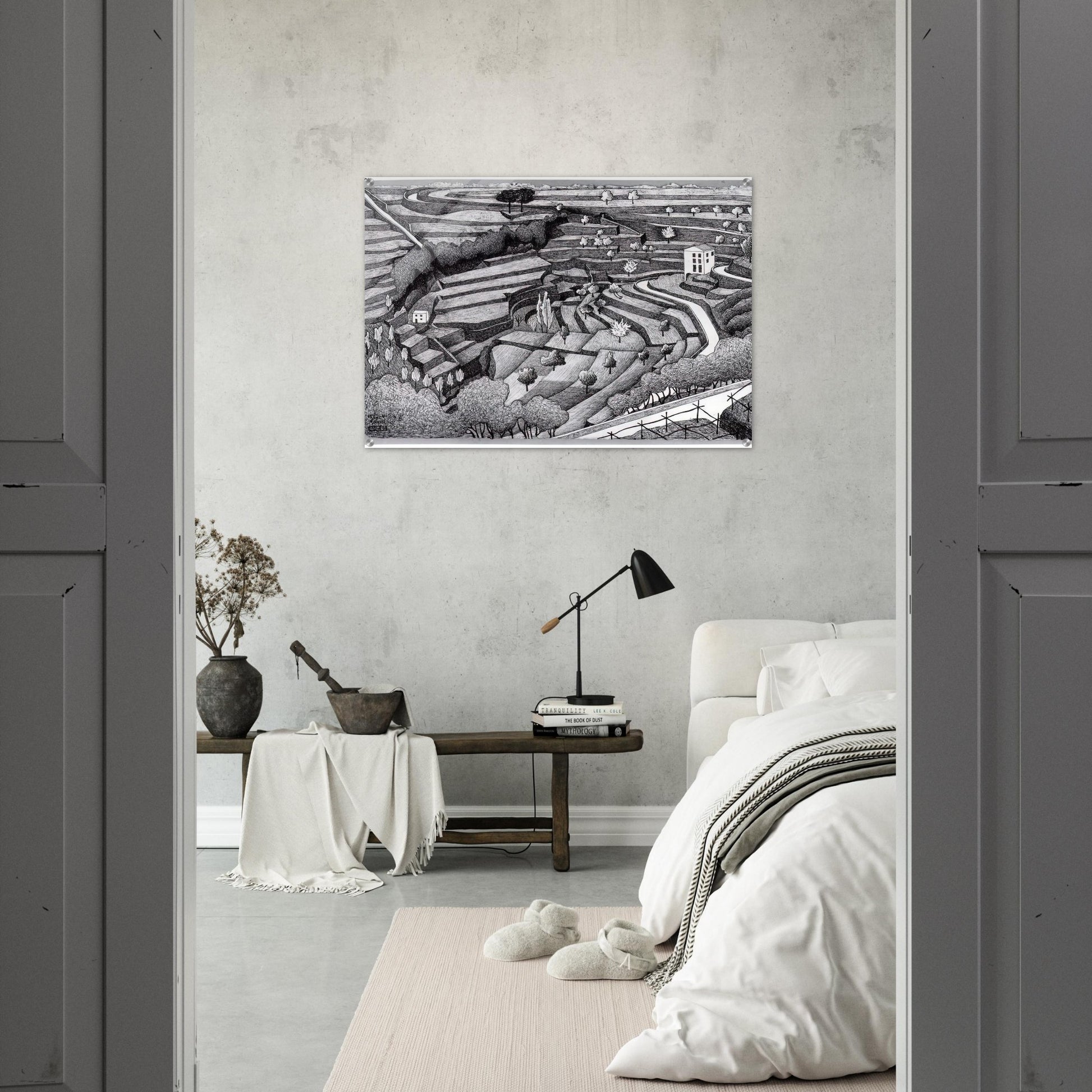 RAVELLO II - MC Escher Acrylic Print - 70x100 cm / 28x40″ inches | MC Escher Wall Art | MC Escher Prints