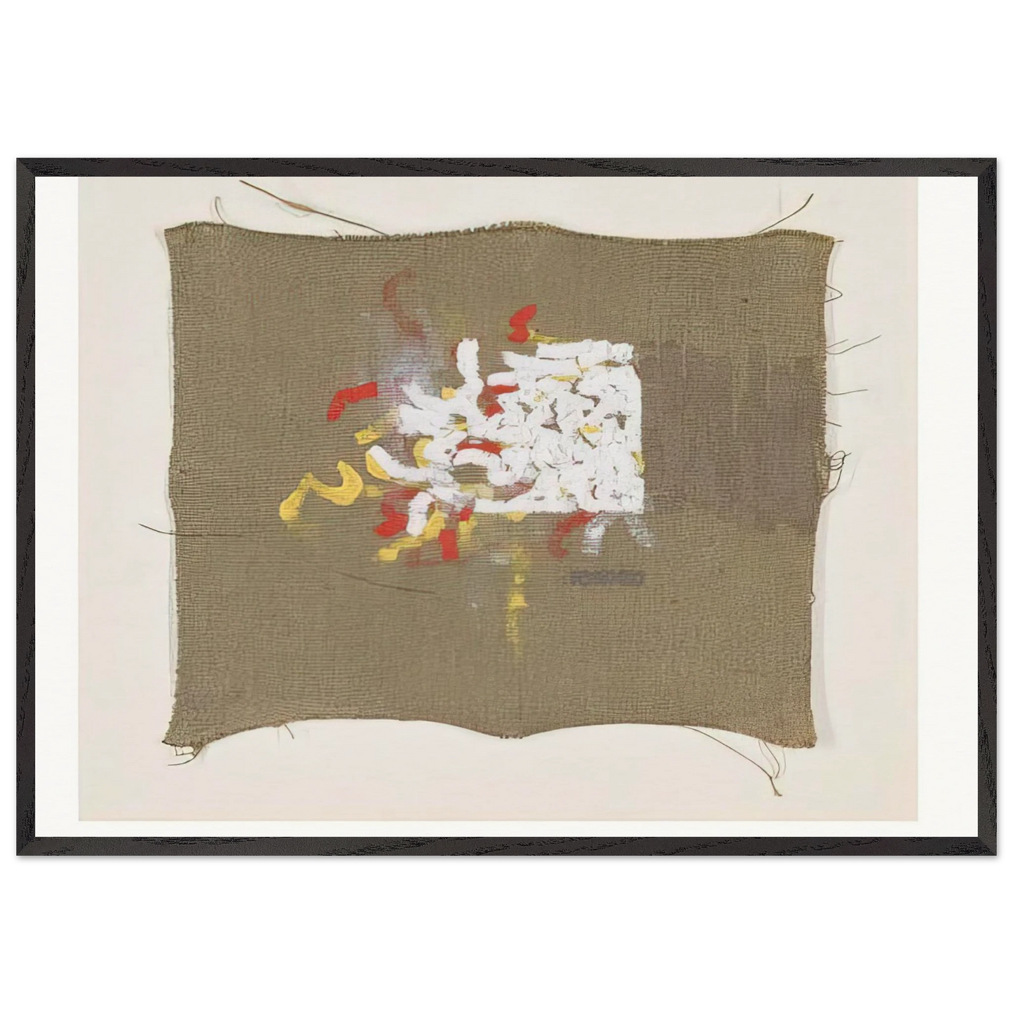 Untitled 36 - 1963 - Robert Ryman 70x100 cm / 28x40 inches Framed Art Print – Black Wooden Frame