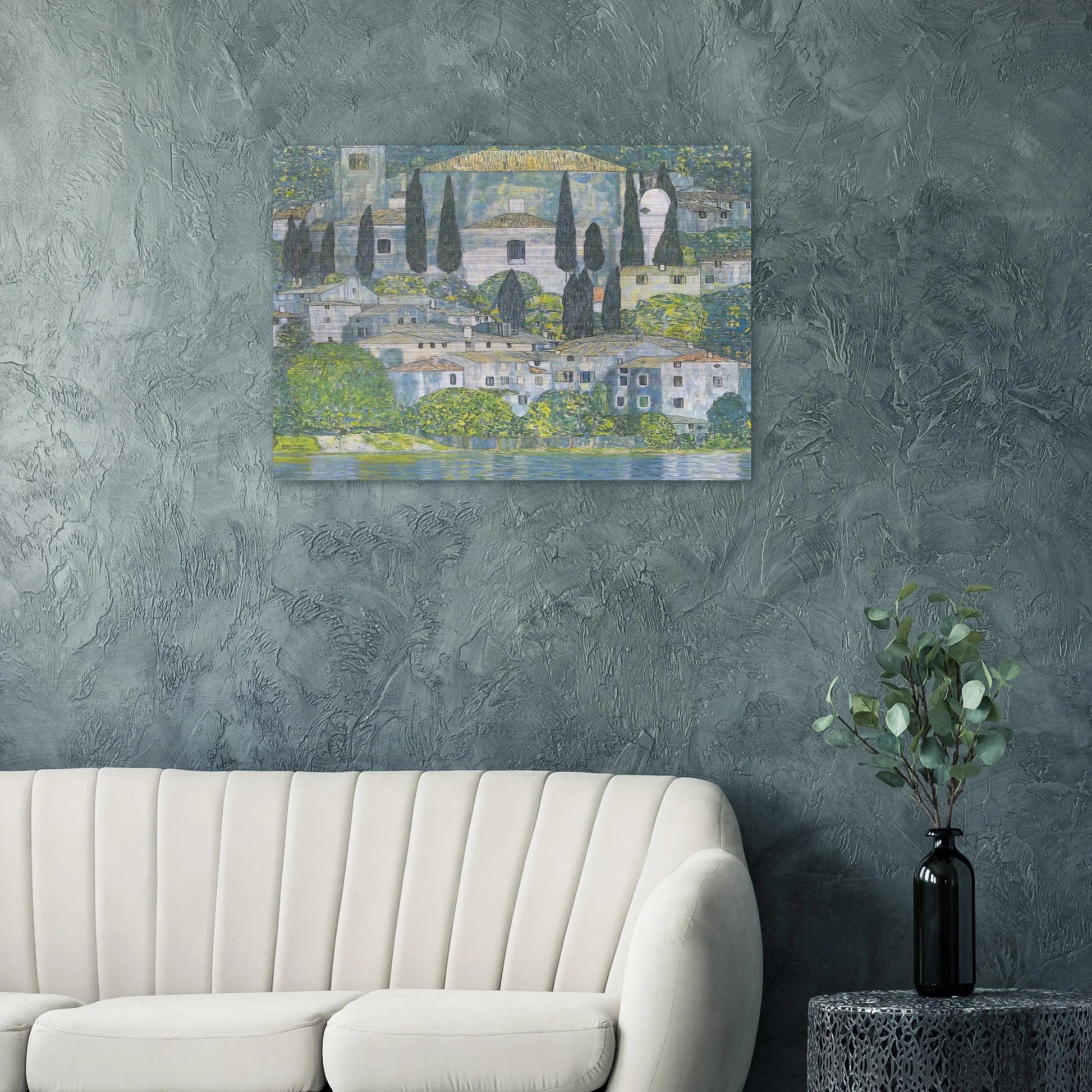 CHRURCH IN CASSONE 1913 - Gustav Klimt Brushed Aluminum Print - 70x100 cm / 28x40 inches | Gustav Klimt Aluminum Print | Gustav Klimt Prints