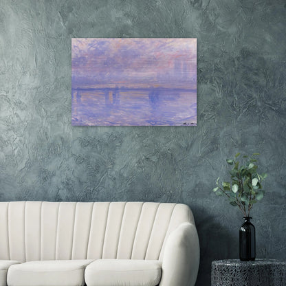 Charing Cross Bridge 09 - claude monet Brushed Aluminum Print - 70x100 cm / 28x40 inches | claude monet Aluminum Print | claude monet Prints